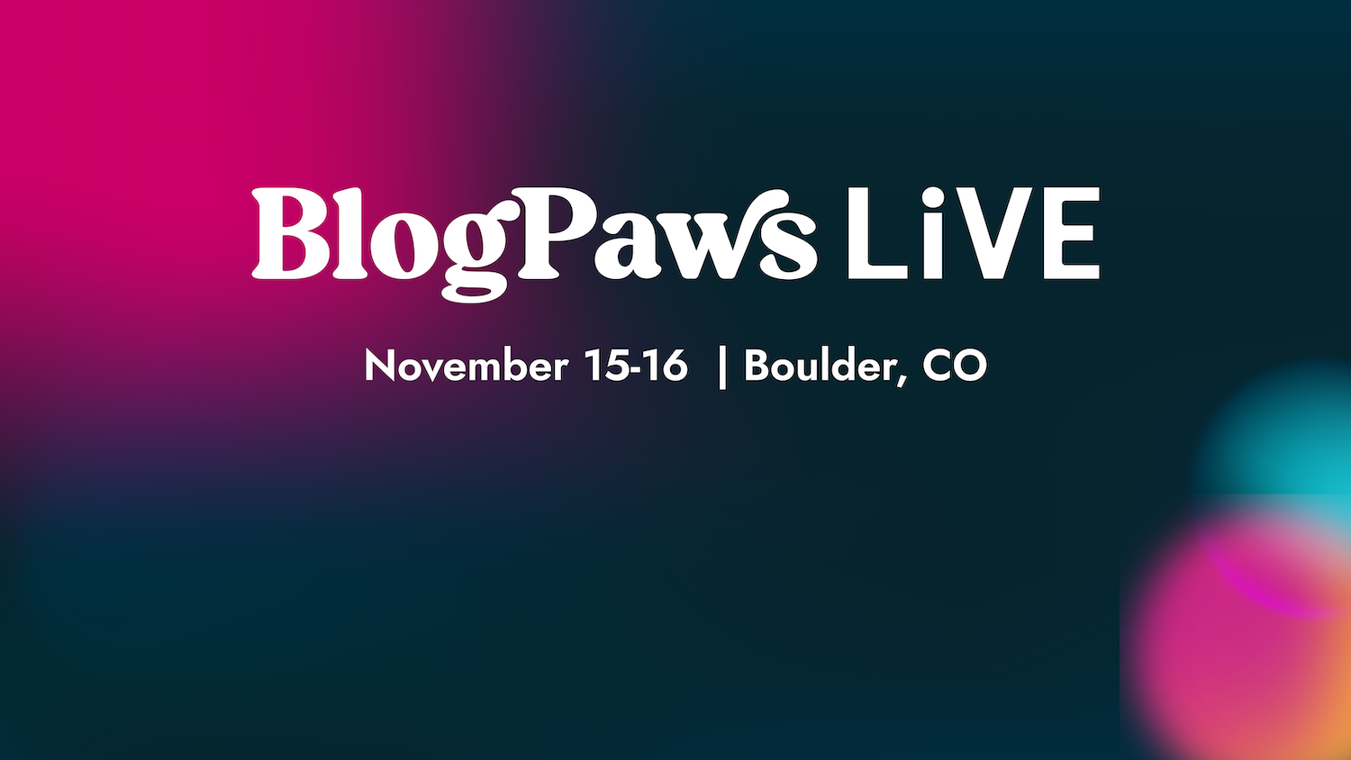 BlogPaws LiVE